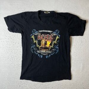 ACDC Hells Bells Graphic T Shirt Black Mens Size Medium